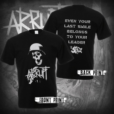 ABRUPT - Helmeted Skull - T-Shirt, Double Print