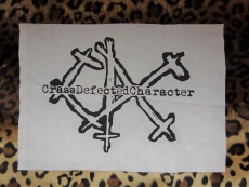 CRASS DEFECTED CHARACTER - Logo (black or white)